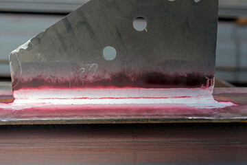 Dye penetrant inspection (DP), liquid penetrate inspection (LPI) or penetrant testing (PT) to...