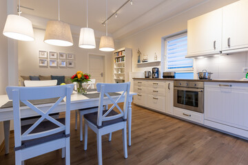 Küche in einer Ferienwohnung