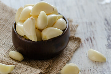Fototapeta na wymiar Close up of garlic
