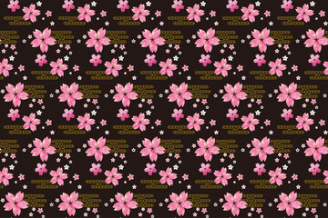 桜の和柄パターン