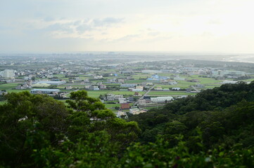 A bird's eye view Guanxi, Guanxi Township, Hsinchu County, Taiwan.