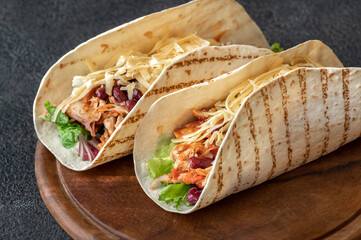 Tacos - traditional Mexican dish