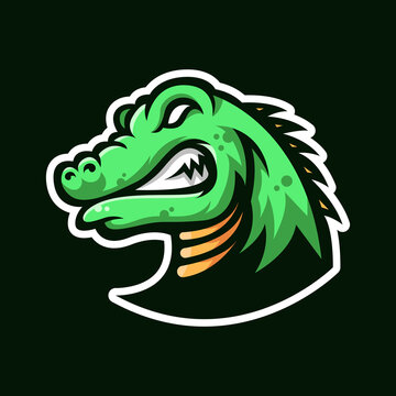 Crocodile mascot, for esport logo, sticker, t-shirt and more.