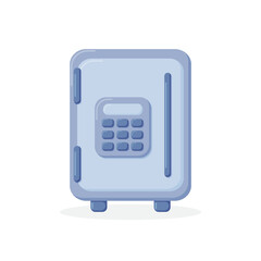 safe box icon cartoon isolated vector illustration graphic design