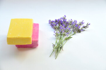 lavender soap with lavender