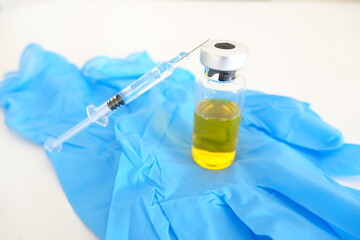 Fototapeta premium vaccination covid gros plan