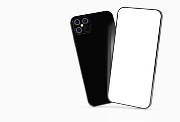 a digital smartphone device mobile phone 3d isolated