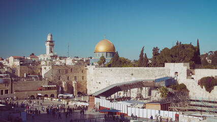 Fototapeta na wymiar Israel, Jerusalem, Felsendom