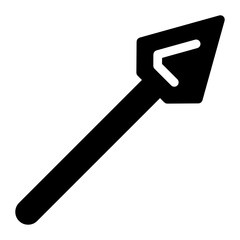 
A maxican hunting arrow, filled vector 
