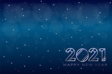 Happy new year 2021 metal background. Suitable for banner, greeting card, invitation on event.