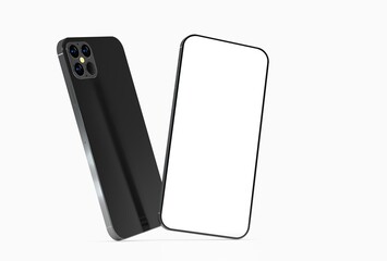 a digital smartphone device mobile phone 3d isolated