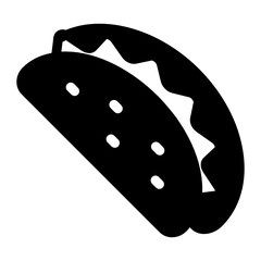 
Tortilla roll with filling known to be burrito, filled vector 
