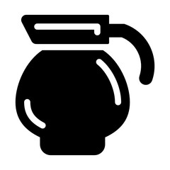 
A vector of water jug in modern filled style 
