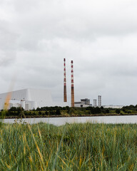 View of The Poolbeg Generating Station Dublin, Ireland