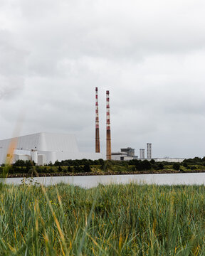 View Of The Poolbeg Generating Station Dublin, Ireland