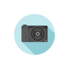 Vector flat design Compact Camera