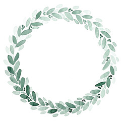 Leaves and branches watercolor illustration background. Hand painted floral elements set. Watercolor botanical illustration. Eucalyptus, olive, green leaves.