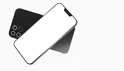 a digital smartphone device mobile phone 3d isolated