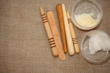 wooden tools set honey massage