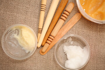 wooden tools set honey massage