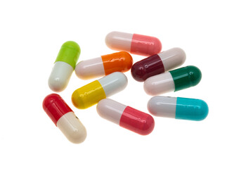 medical capsules isolated