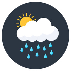 

A beautiful rounded design icon of cloud 
