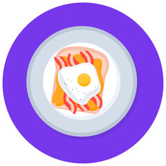 
Breakfast egg vector, chicken egg 
