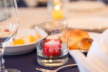 Aromatic candles decorated at a wedding_03