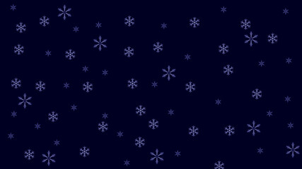 Merry Christmas and Happy New Year. Xmas background with snowflakes design.Horizontal vector illustration