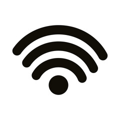 wifi connection signal silhouette style icon