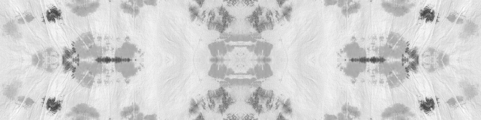 Seamless Gray Batik Shibori Texture. Abstract 