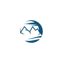 Mountain icon Logo Template Vector illustration design