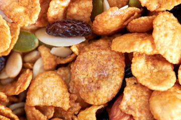 Close up of crispy cornflakes
