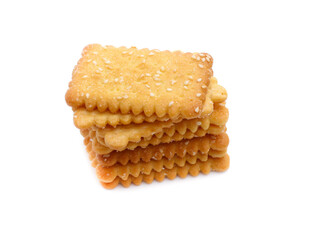 Cracker isolated on white