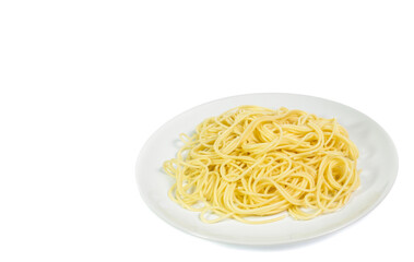 Spaghetti noodles  isolated background