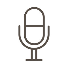 microphone sound line style icon