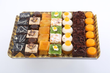 small sweet cakes as delicious dessert