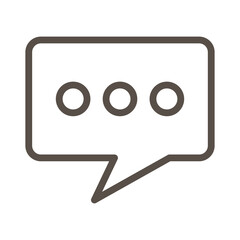 speech bubble message line style icon