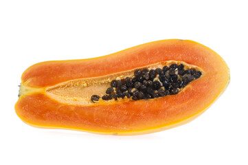 papaya isolated on a white background
