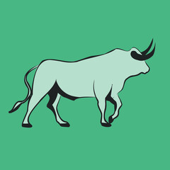 New year. Christmas. The year of the white metal bull. Trading. Exchange trading. snowflakes. Word, text. Elements for cards and banners. Isolated vector objects.