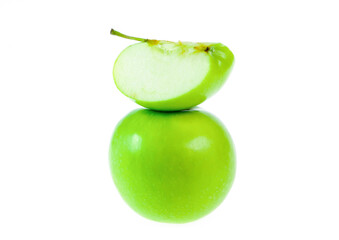 green apple isolated