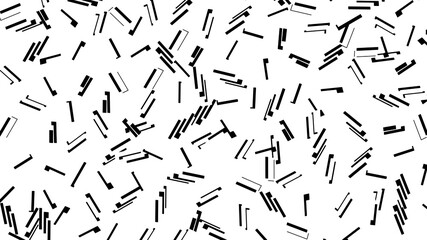 Geometric minimalist urban style black and white funky ink pattern background. Monochrome simple vector illustration elements, creative plain graphic web design fashion mosaic backdrop