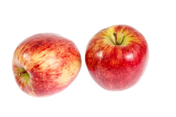 red apple isolated on white