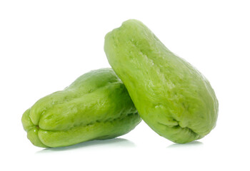 chayote isolated on white