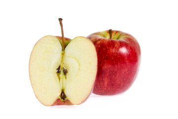 red apple isolated on white