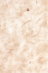 Textured brown wrinkled handmade paper background. Vertical background for design