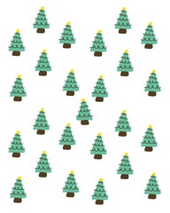 icon illustration backgroung, christmas tree