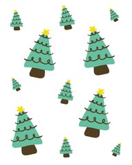 icon illustration backgroung, christmas tree