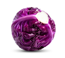 Fototapeta premium red cabbage isolated on white background