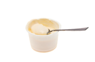 yogurt isolated